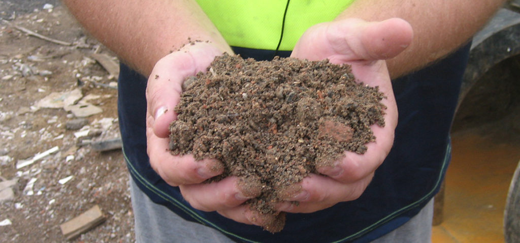 Recycled Brick and Concrete fine Aggregate Mix