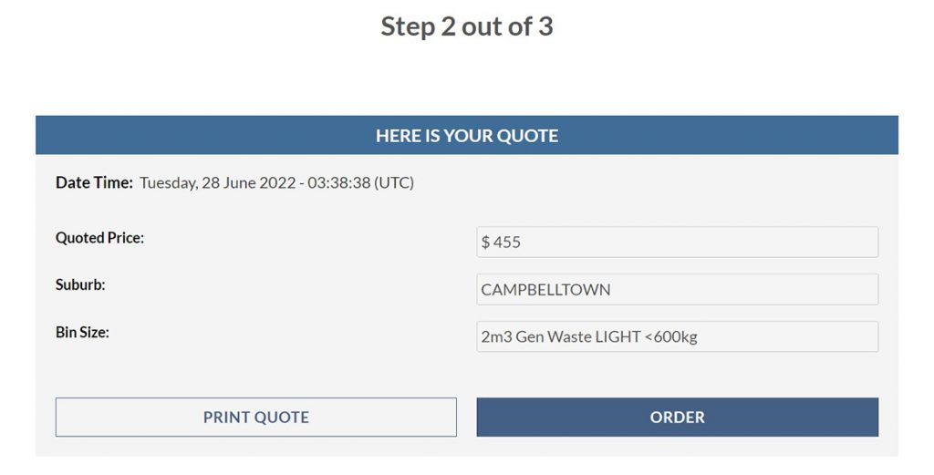 Skip Bin Hire Quote Form Hire, Book Your Skip Bin Online, Order now.