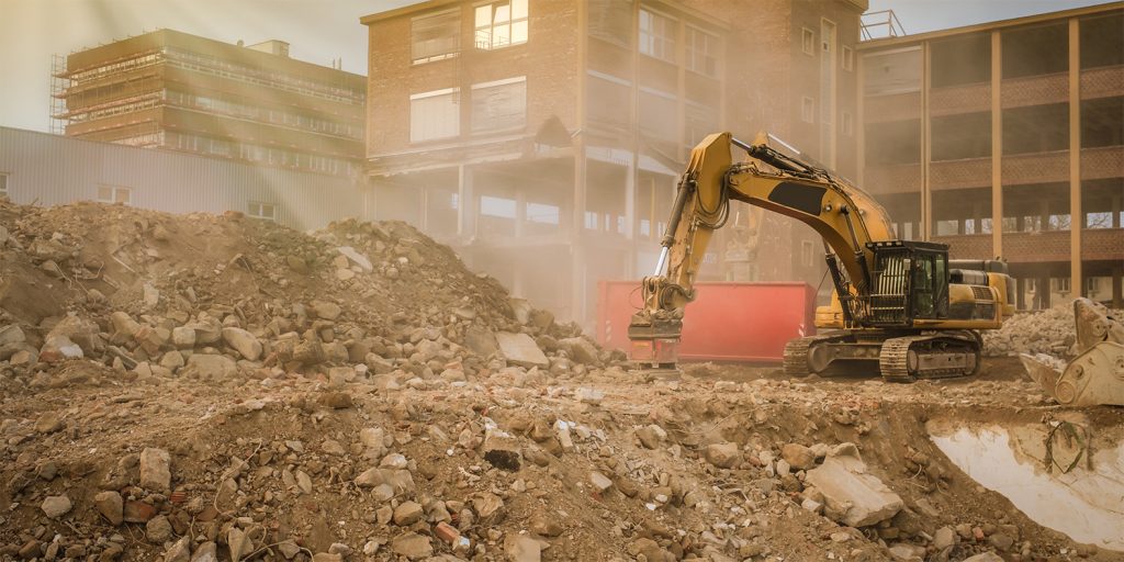 Demolition of buildings in Liverpool area Skip Bin Hire, Casula, Ingleburn & Macquarie Fields.
