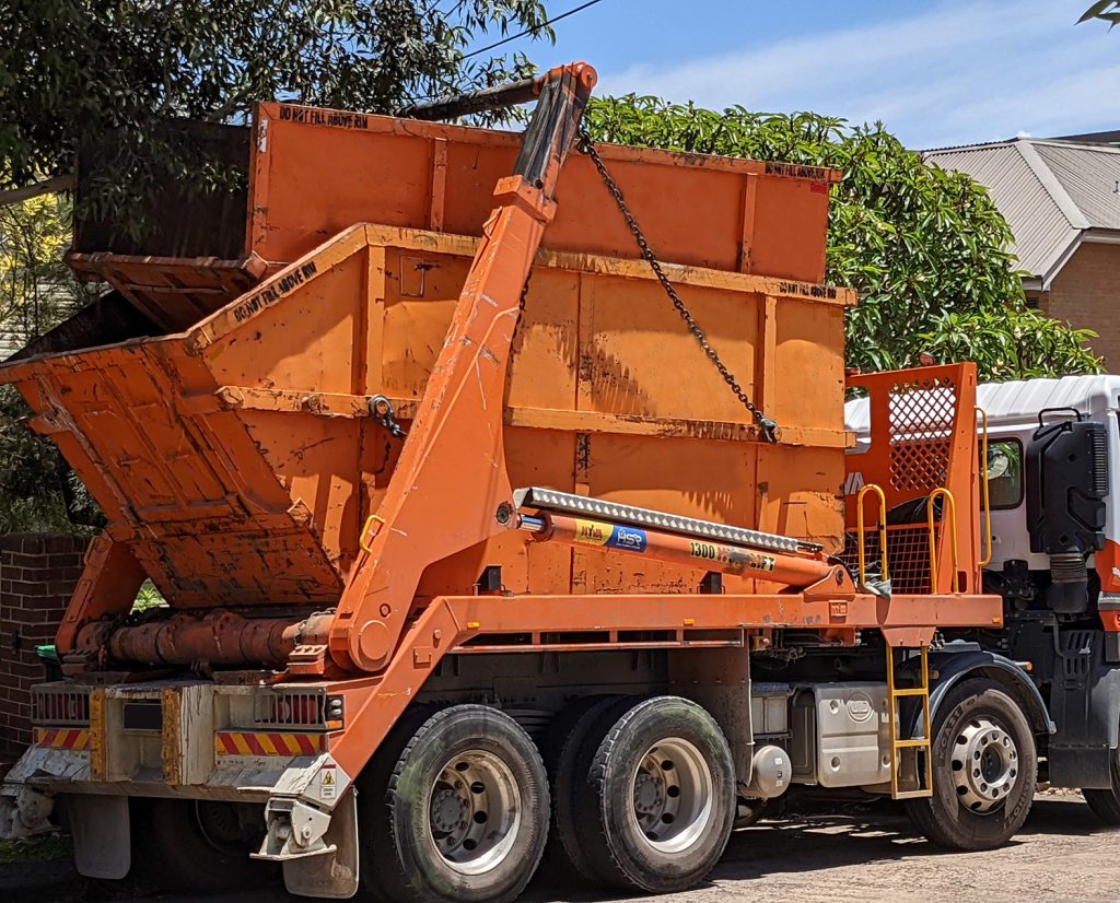 Skip Bin Hire Castle Hill, Orange Marrel Skip bin hire Hills District. Wrong sized skip bin