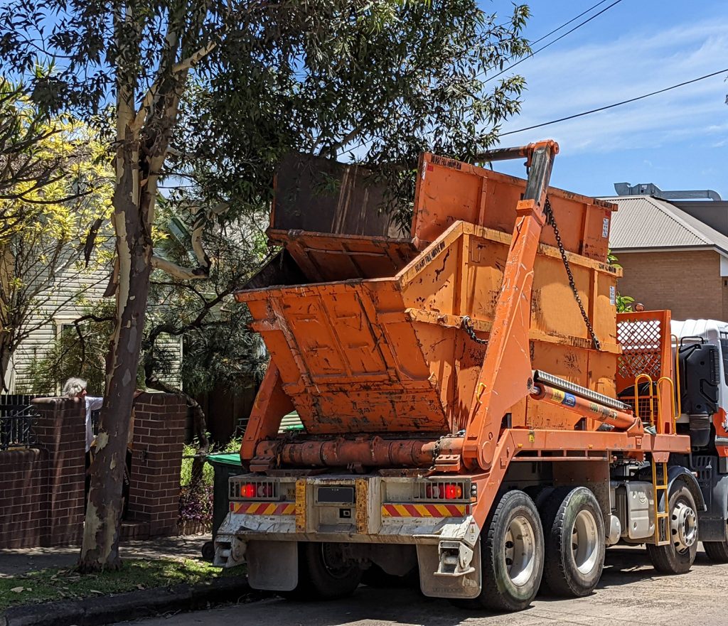 Skip Bin Hire Castle Hill, Orange Marrel Skip bin hire Hills District. wrong size