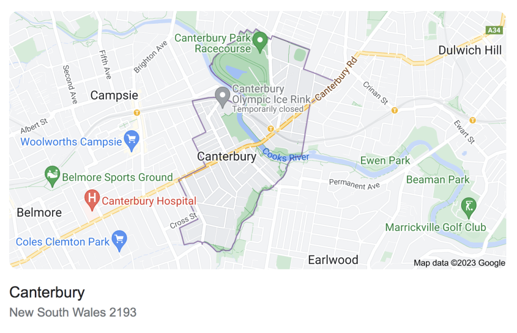 Canterbury NSW 2193 skip bin hire map service
