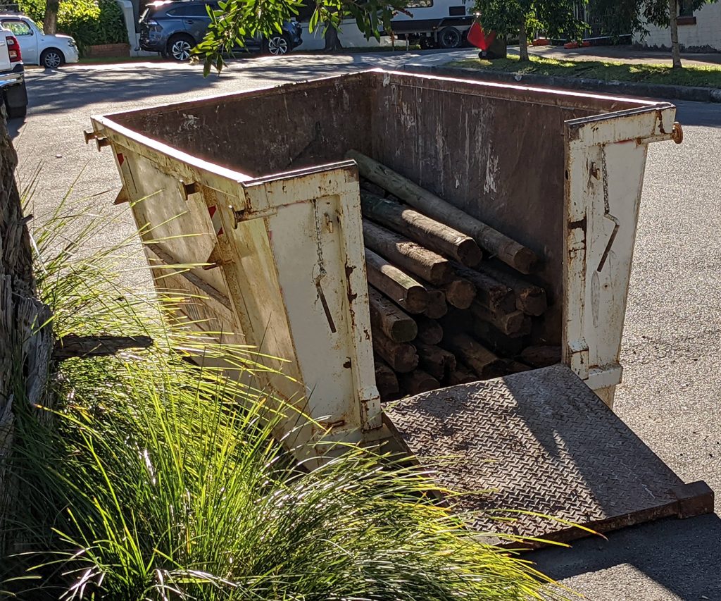 Walk in Skip Bin Hire wdith door open Cherrybrook NSW 2126